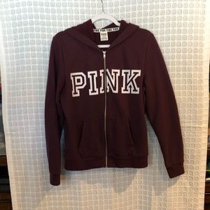 Womens PINK hoodie jacket